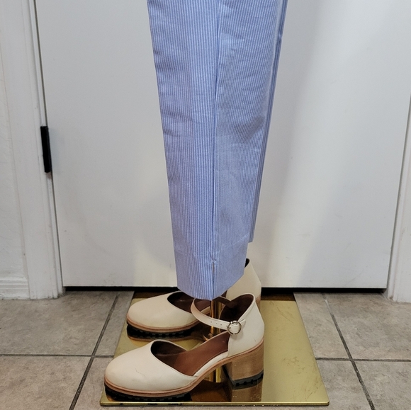 LOFT Marisa Fit Riviera Pinstripe Slim Pants Size 4 Classic Workwear Staple - Picture 4 of 11